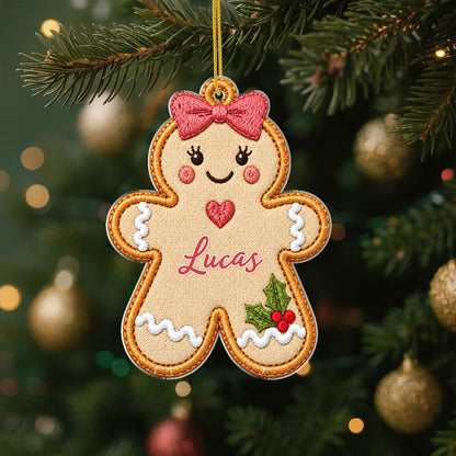 Personalized Kids Christmas Ornament - Custom Name Acrylic Holiday Tree Decoration Keepsake Gift
