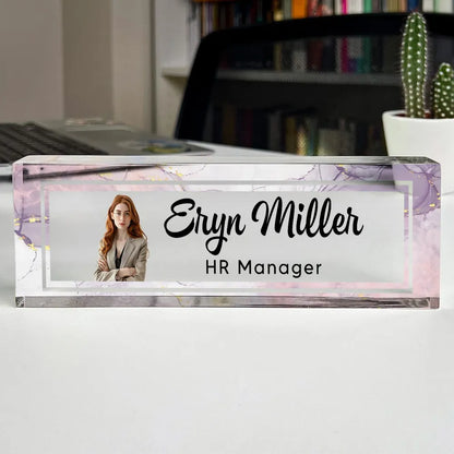 Personalized Desk Name Plate personalization view for Coworker / Boss