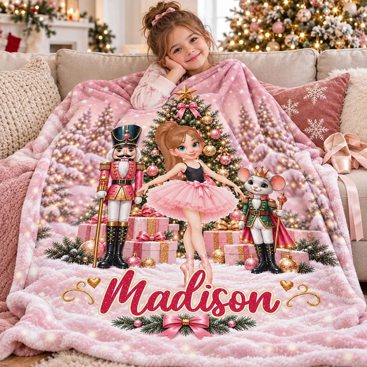 The Nutcracker Ballet Dancer - Personalized Fleece Blanket - Christmas Gift for Daughter, Granddaughter, Niece e3d413ae-d927-4a77-9570-c8076196c11d-dox4228x2s__pod3202610121265_web5.jpg