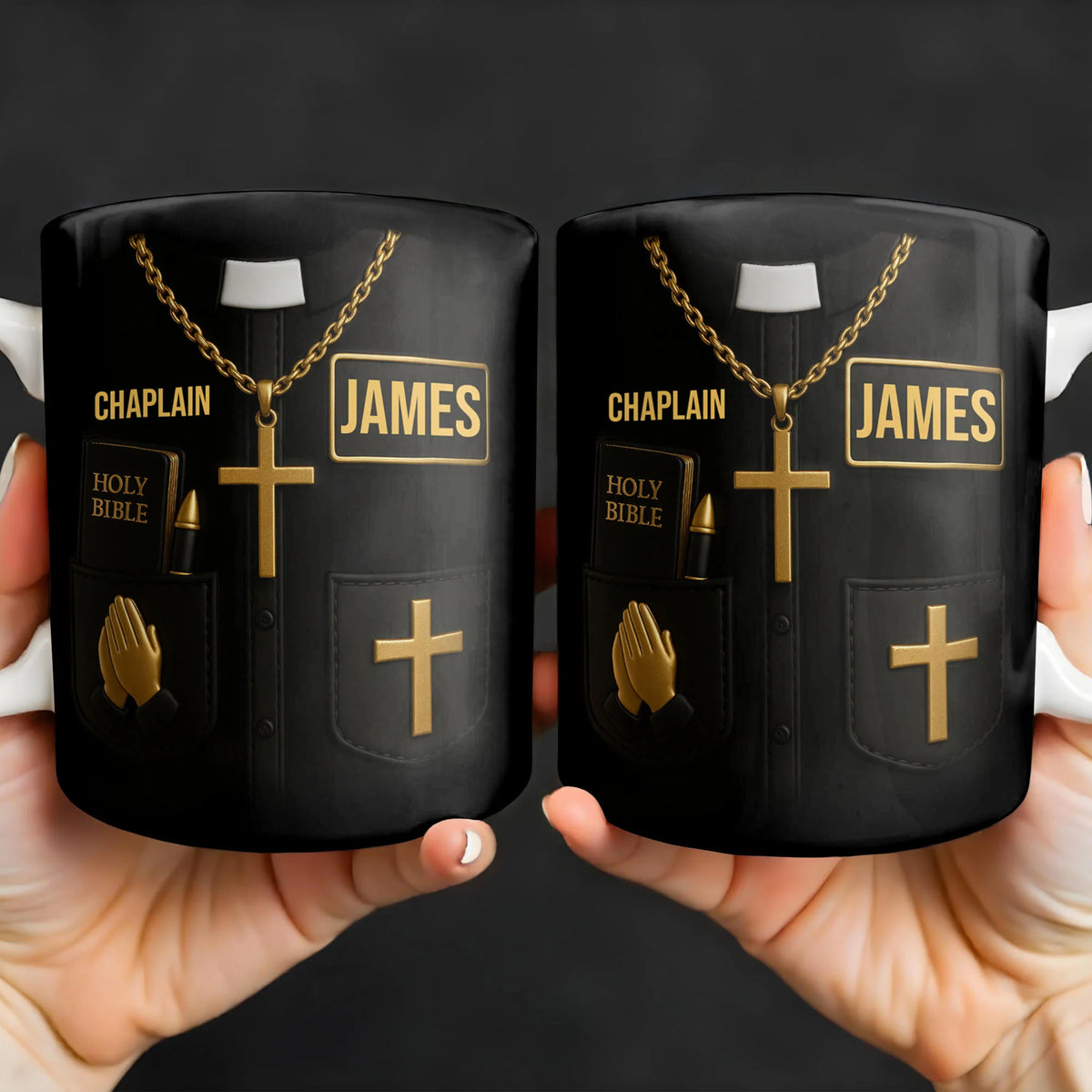 Faith & Dedication Clergy Uniform Personalized Mug - Custom Pastor Appreciation Gift