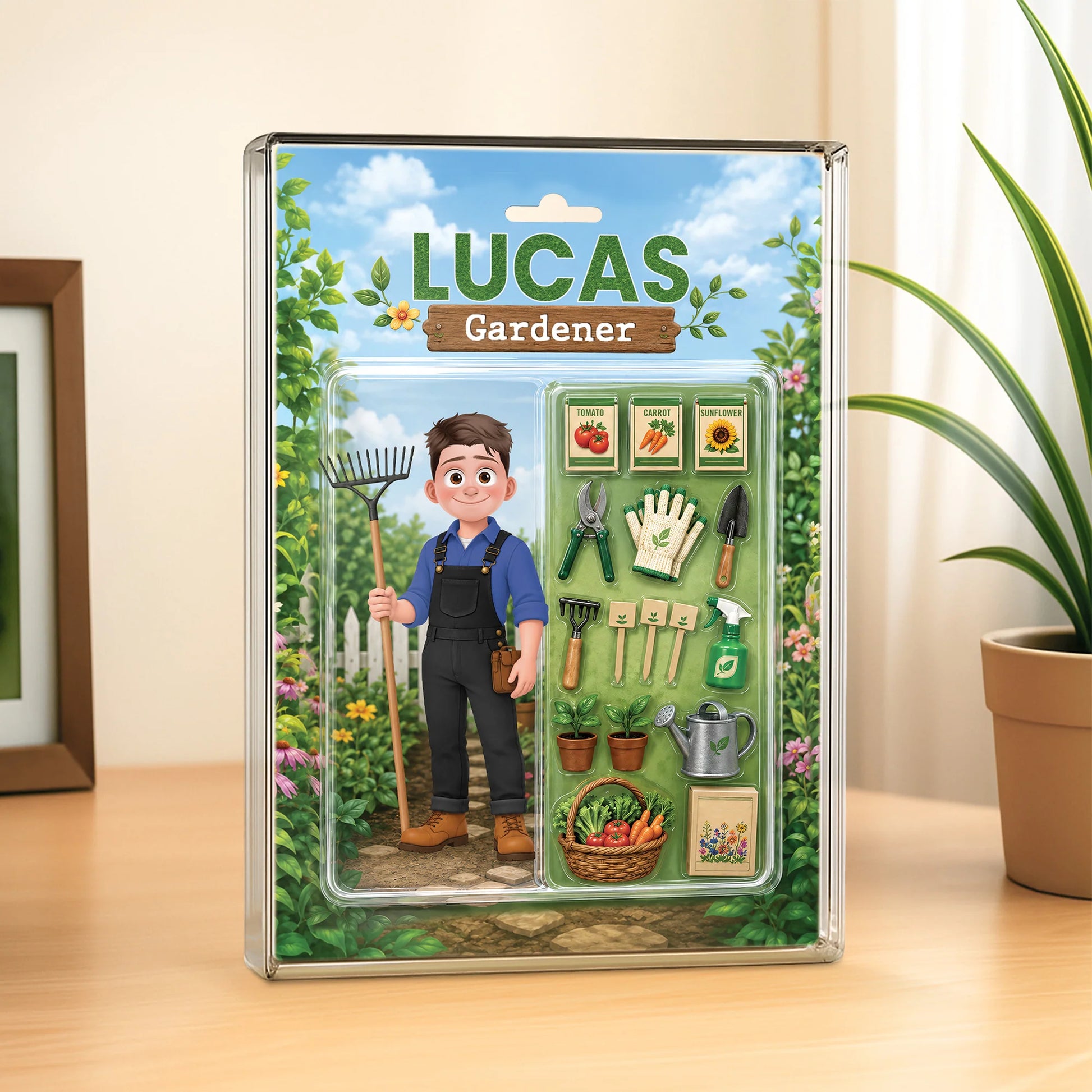 Custom Gardener Acrylic Plaque personalization view for Mom