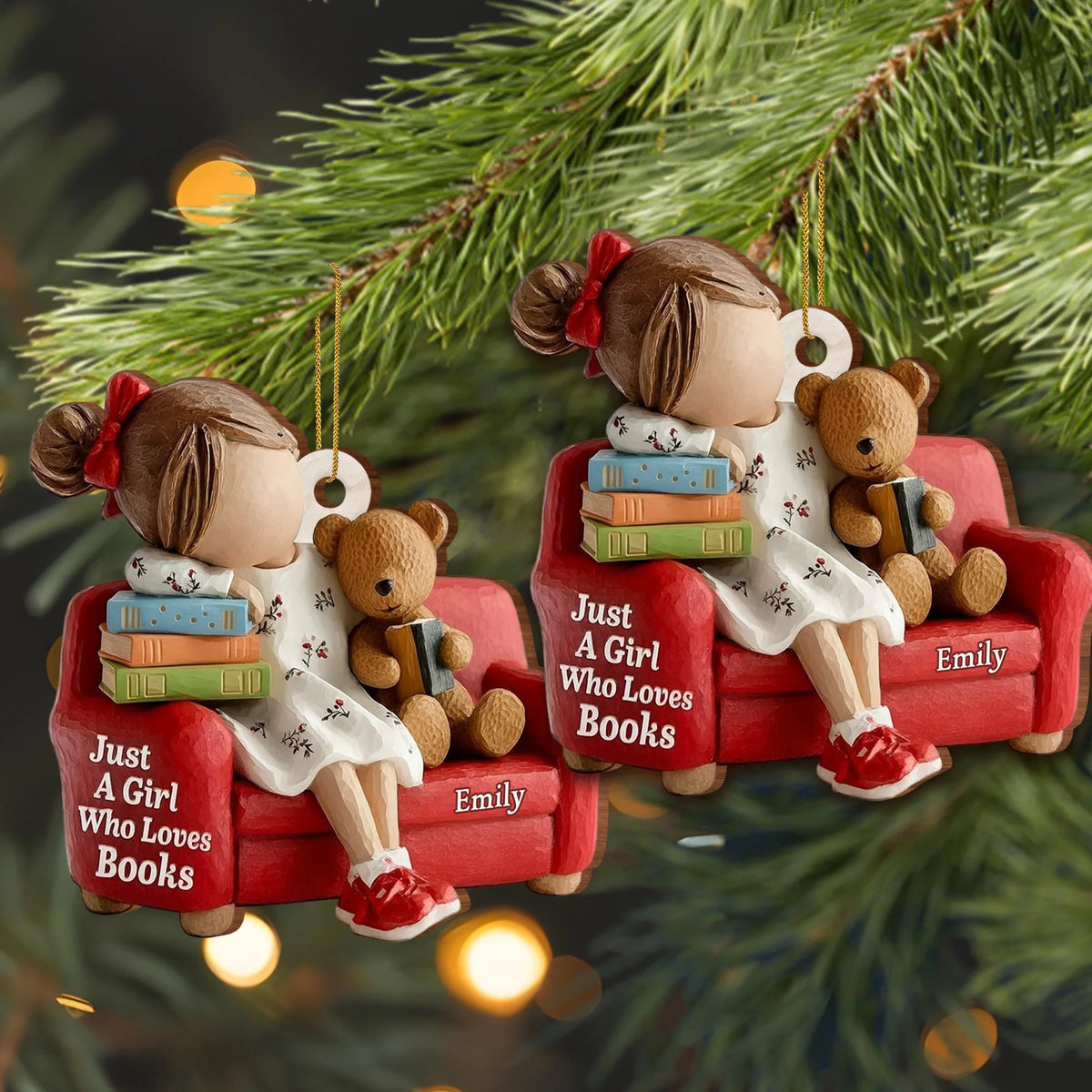 Just A Girl Who Loves Books, Girl With Teddy Bear