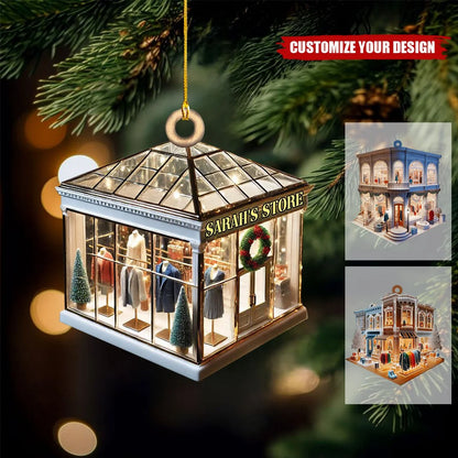 Custom Boutique Clothing Store Christmas Ornament - Personalized Holiday Keepsake Gift for Best Friends