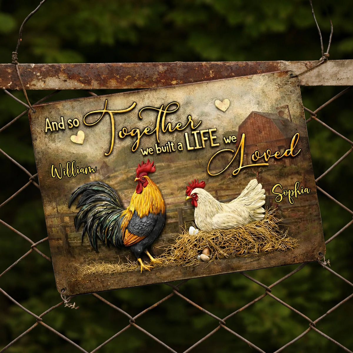 And So Together We Built A Life We Loved, Rooster And Hen