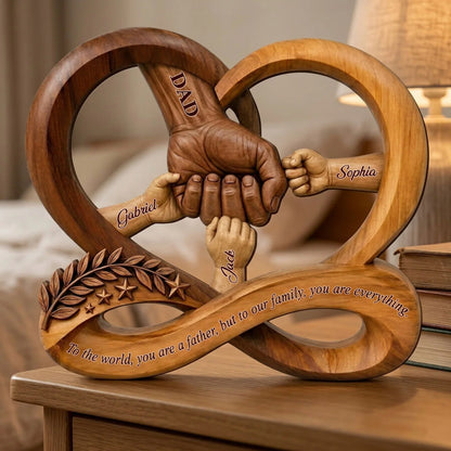 Custom Dad Wooden Block personalization view for Dad