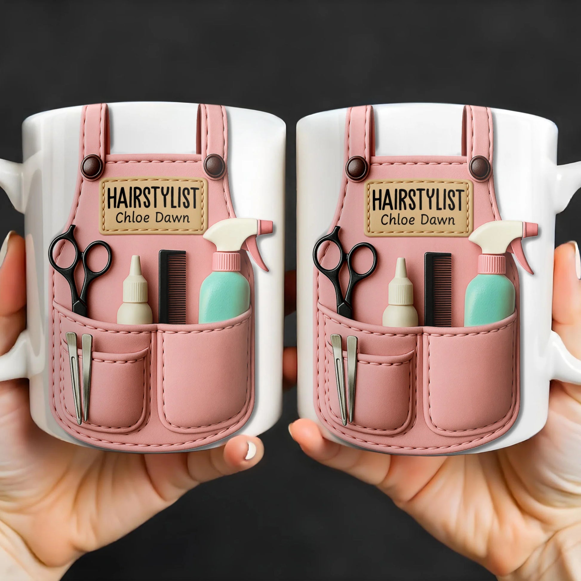 Personalized Hairstylist Mug personalization view for Best Friends