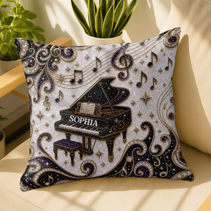 Custom Music Lovers Pillow for Best Friends with personalized design details for meaningful gifting image 7
