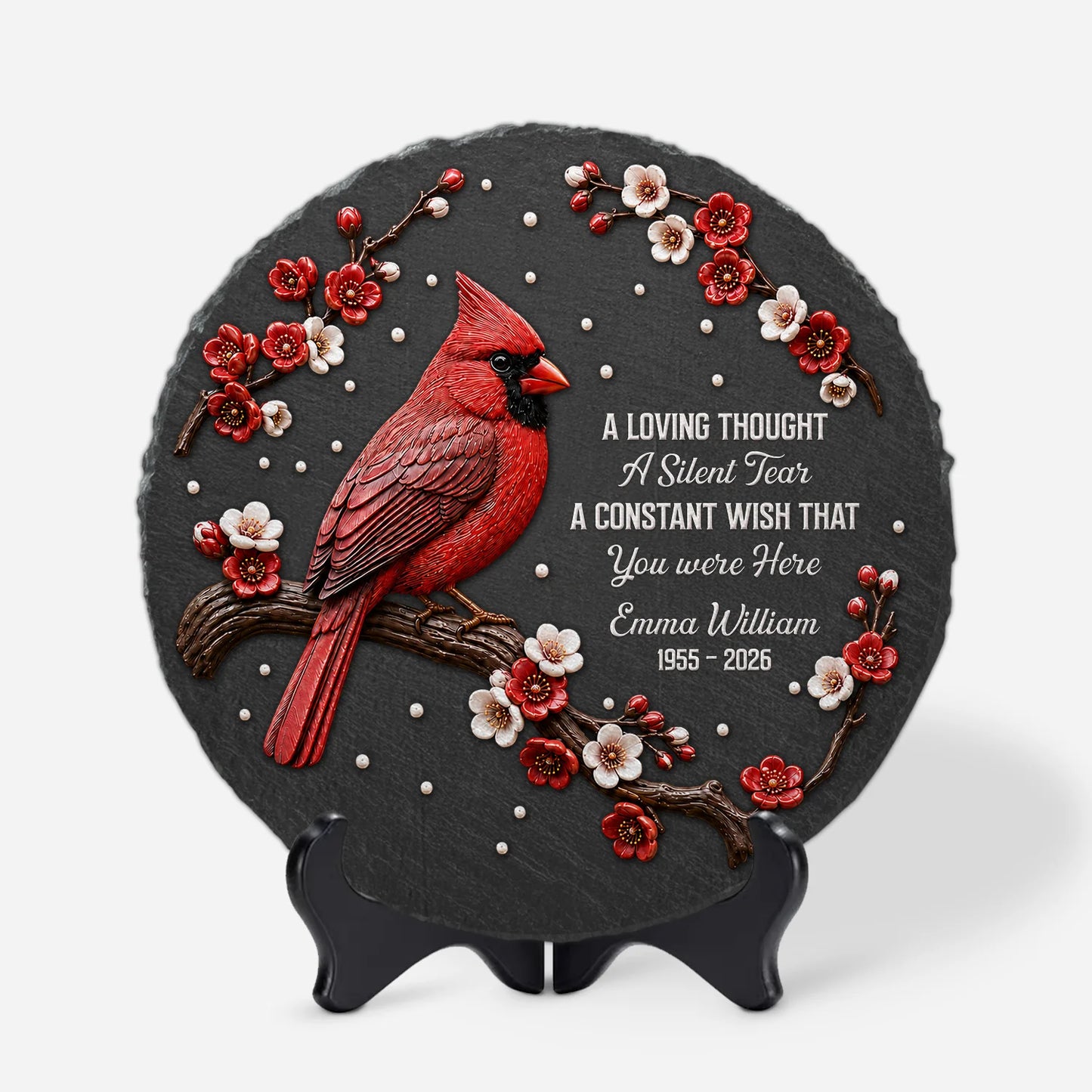 A Constant Wish That You Were Here - Personalized Memorial Garden Stone Keepsake for Family