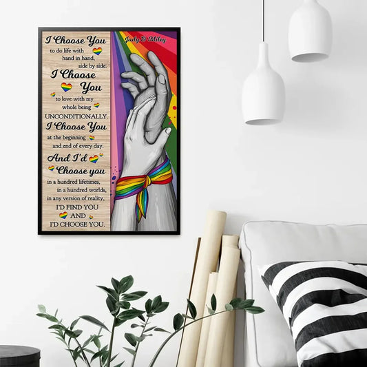 Canvas / Poster gift-ready design for Couples