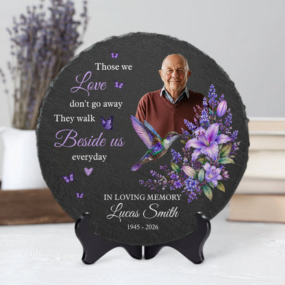"Forever In Our Hearts" Personalized Memorial Garden Stone – Bereavement Keepsake for Families