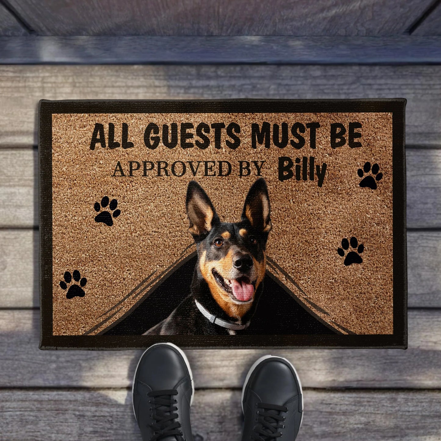Custom Dog Doormat personalization view for Dog Lovers