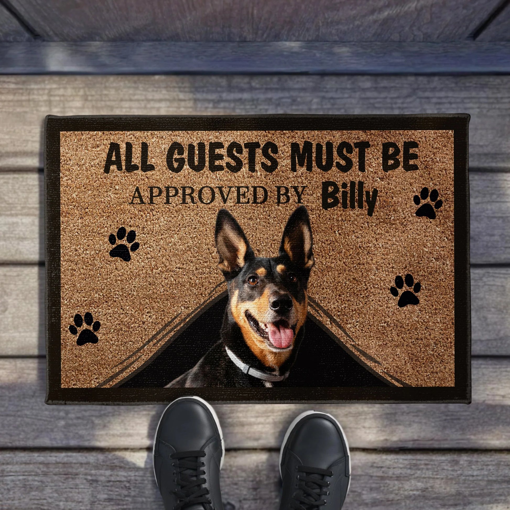 Custom Dog Doormat personalization view for Dog Lovers