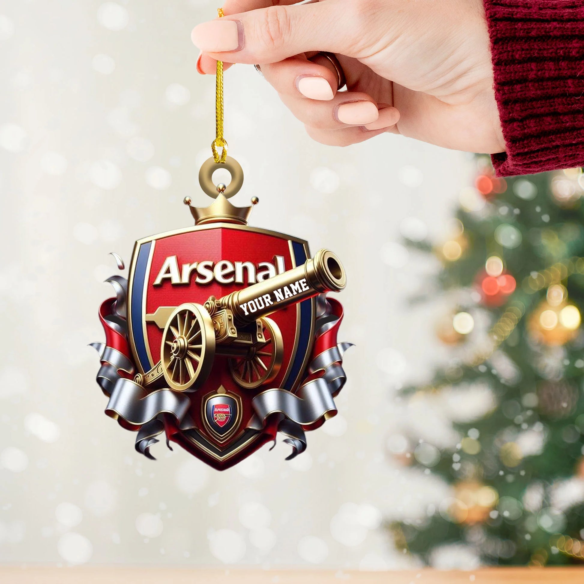 Personalized Arsenal Fc Ornament personalization view for Dad