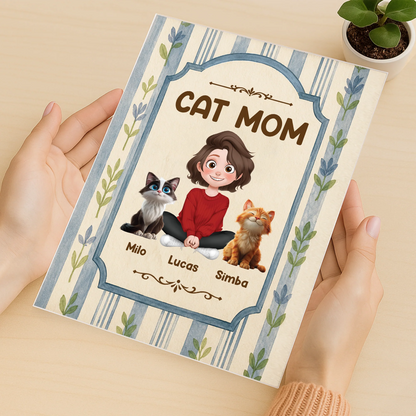 Personalized Cat Dad Acrylic Plaque - Custom Keepsake Gift for Cat Lovers