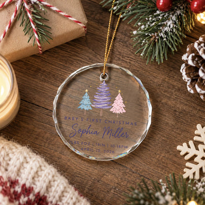 Baby’s First Christmas Glass Ornament, Personalized Birth Stats, Christmas Gift For Baby 6407453a-29ab-4929-81f6-724e8431b0e2-2.jpg