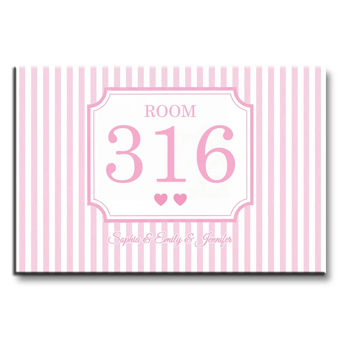 Custom Dorm Room Number Poster for Best Friends with personalized design details for meaningful gifting image 8