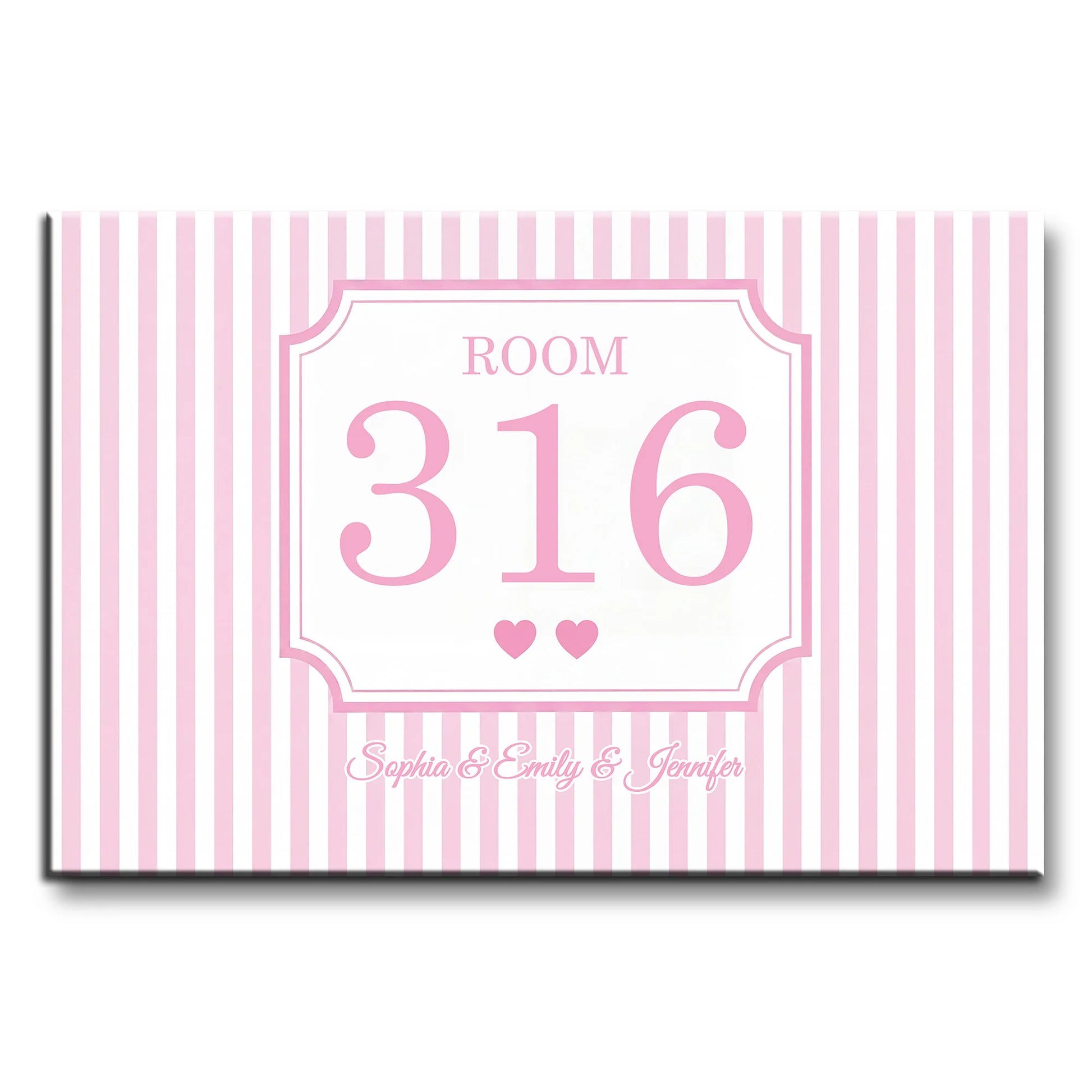 Custom Dorm Room Number Poster for Best Friends with personalized design details for meaningful gifting image 8