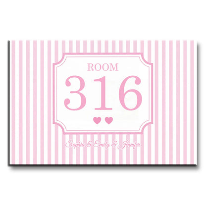 Custom Dorm Room Number Poster for Best Friends with personalized design details for meaningful gifting image 8