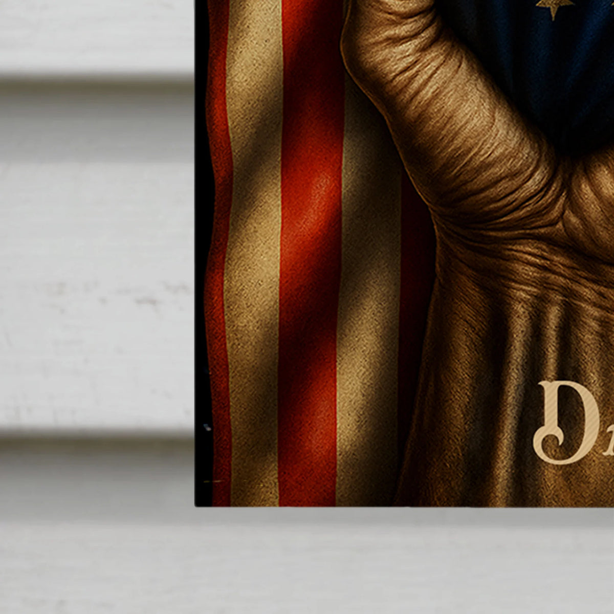 Proudly Serving My Community, American Flag With Firefighter Emblem