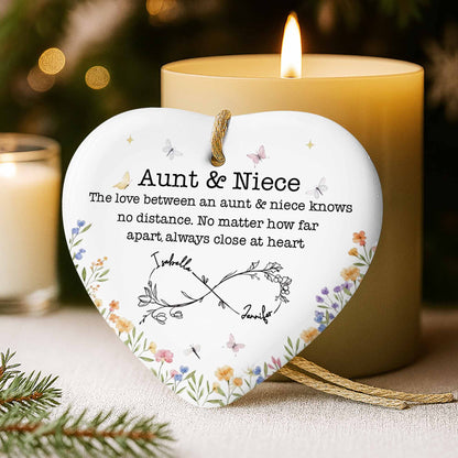 The Love Between An Aunt & Niece, Flowers And Hearts