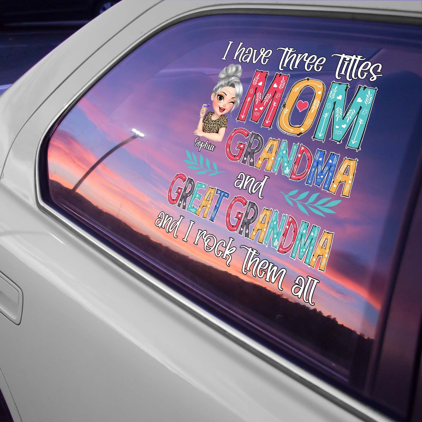 Decal / Sticker gift-ready design for Mom