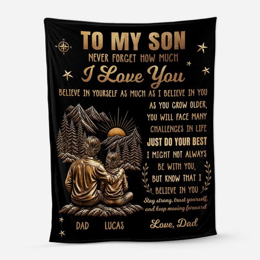 Just Do Your Best Personalized Blanket - Custom Gift for Son/Daughter