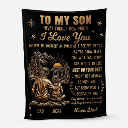 Just Do Your Best Personalized Blanket - Custom Gift for Son/Daughter