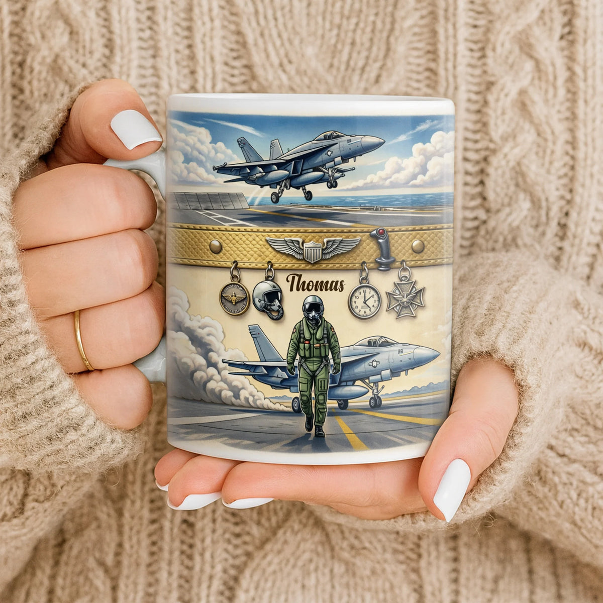 Customizable Military Pilot And Jets Theme