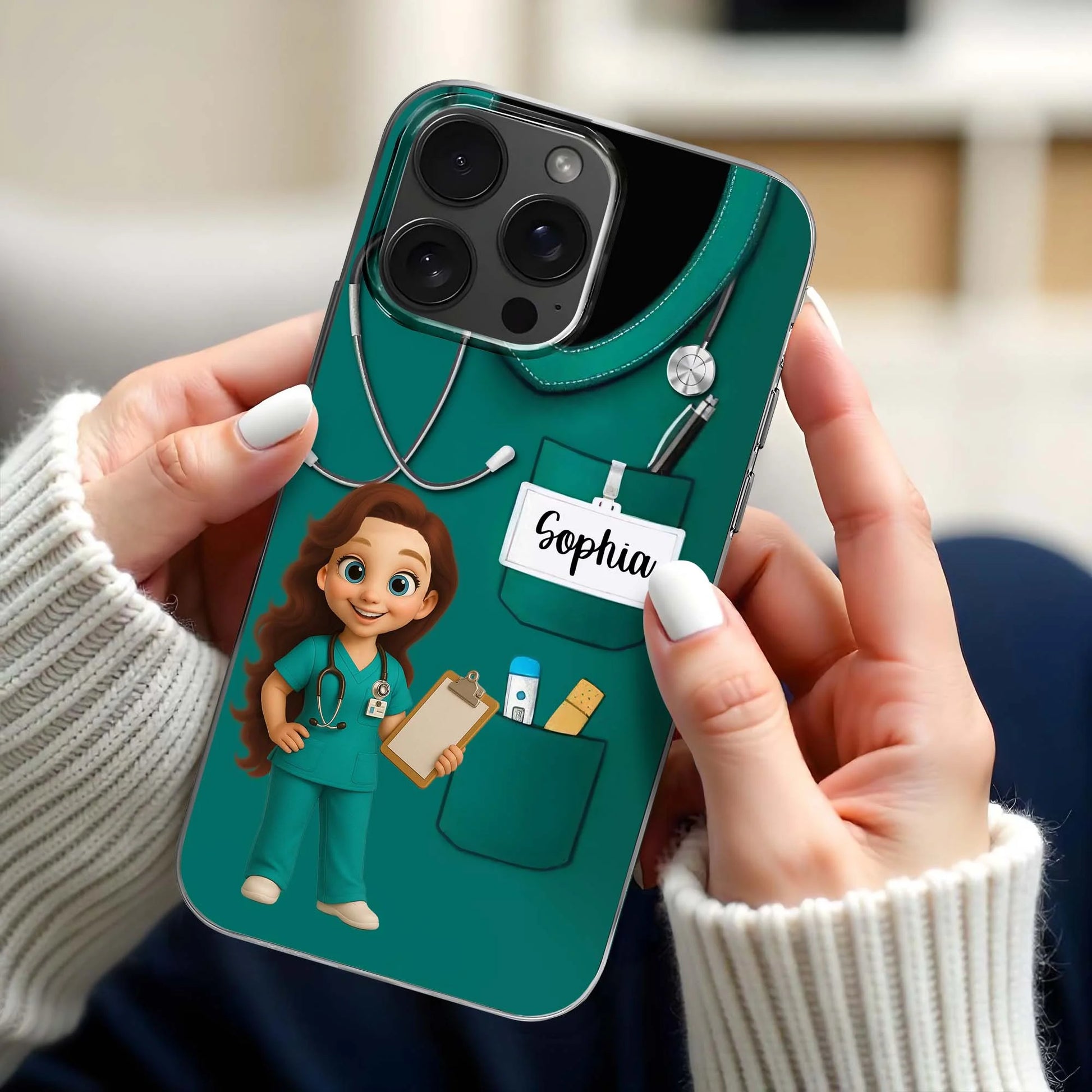 Personalized Nurse Phone Case personalization view for Nurse