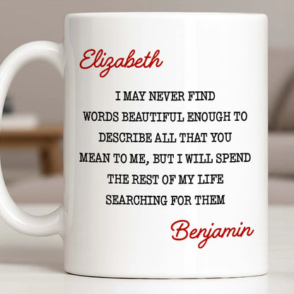 Beautiful Words To Describe You, Searching for Them Forever