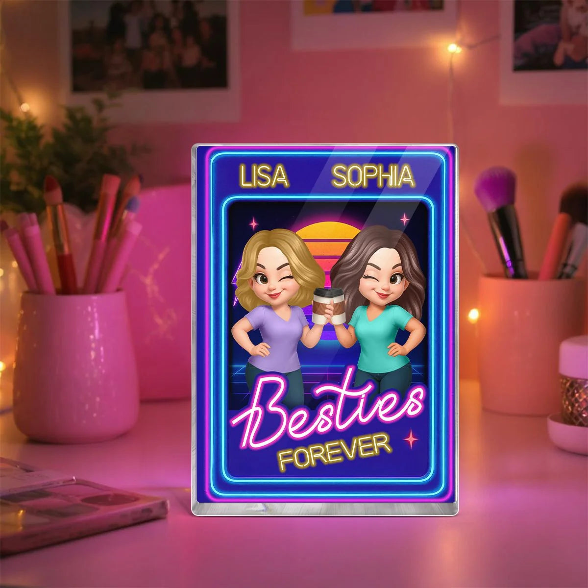 Plaque gift-ready design for Best Friends