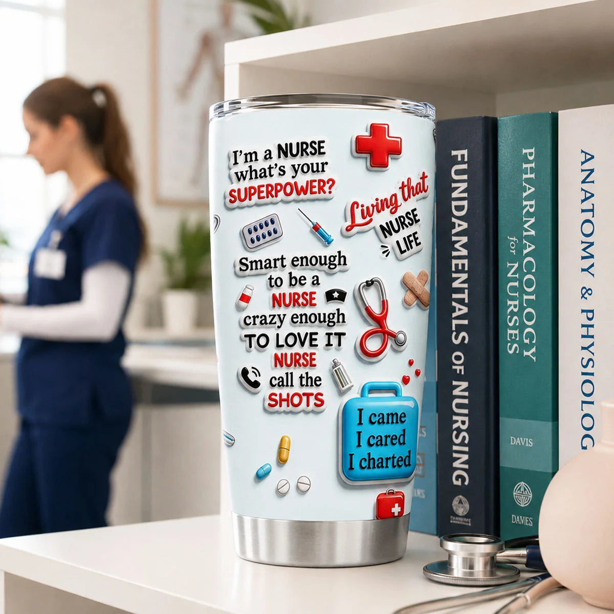 World's Best Nurse Personalized Nurse Tumbler - Custom RN Gift for Nurse Appreciation