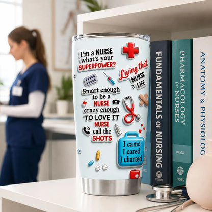 World's Best Nurse Personalized Nurse Tumbler - Custom RN Gift for Nurse Appreciation