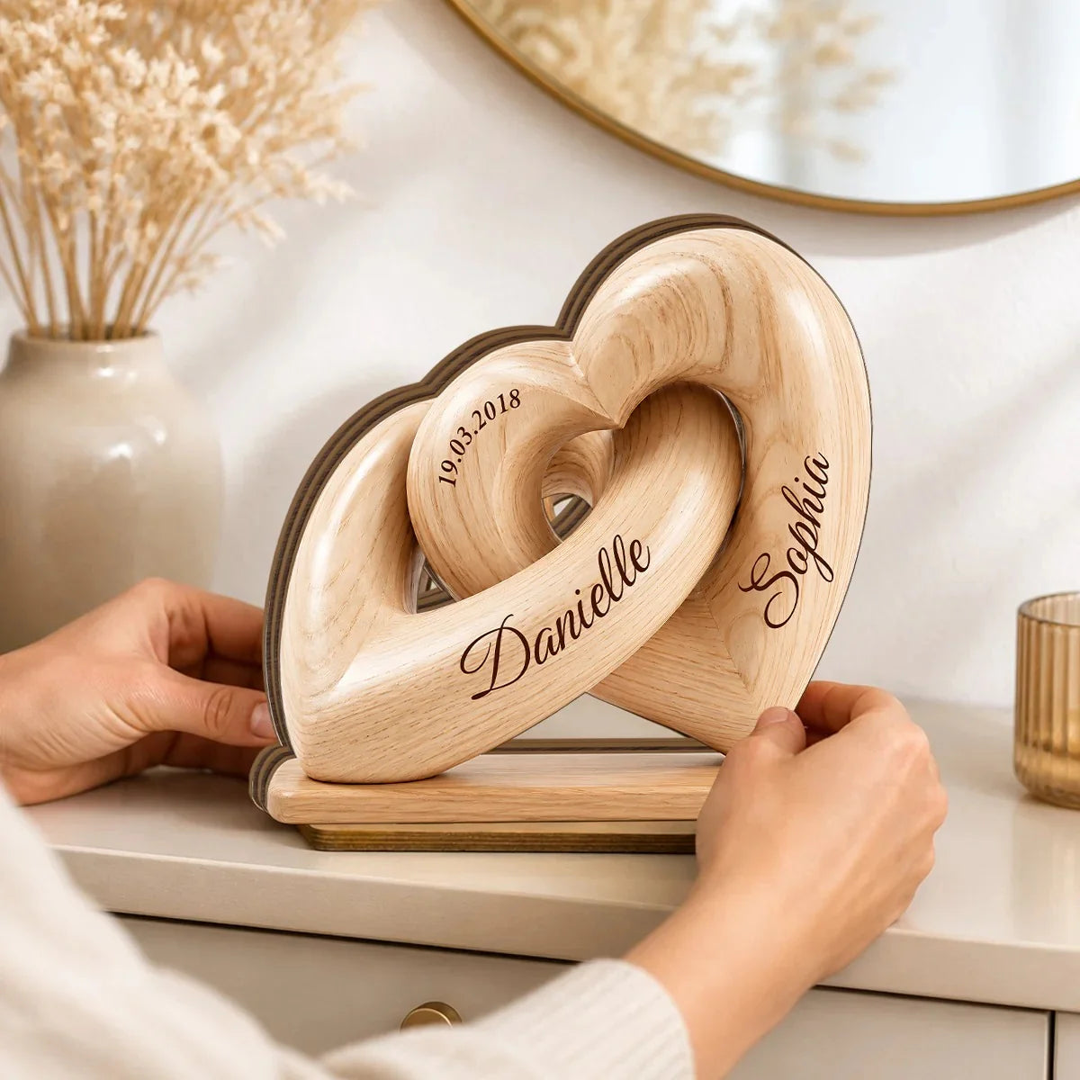 Plaque gift-ready design for Couples