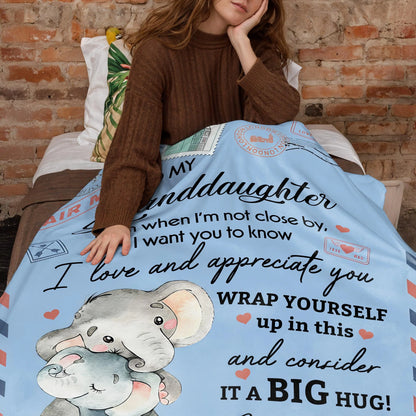 Personalized Granddaughter Blanket personalization view for Daughter/Granddaughter