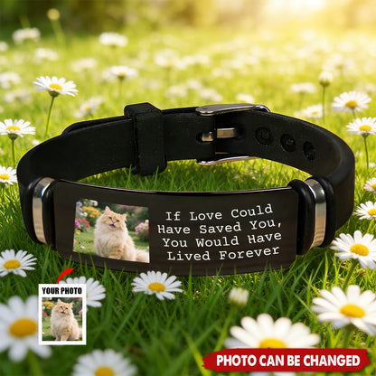 "I'm Always With You" Custom Photo Pet Memorial Bracelet - Keepsake for Dog Cat Lovers