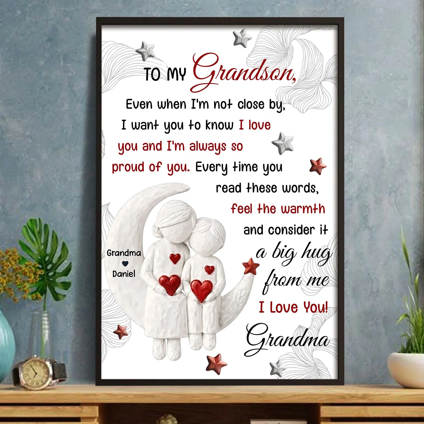 Personalized Grandson Poster personalization view for Son/Grandson