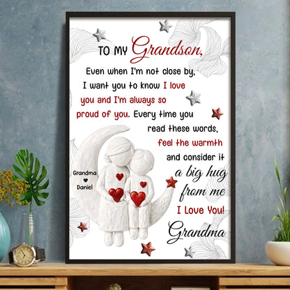 Personalized Grandson Poster personalization view for Son/Grandson