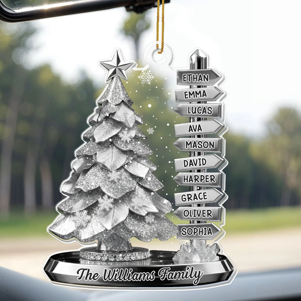 The [Family Name] Family Christmas Tree Ornament