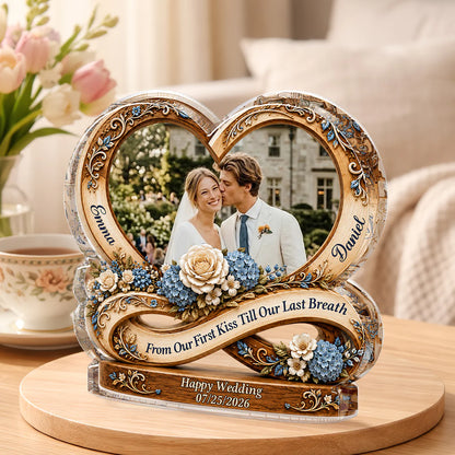 Personalized Wedding Anniversary Plaque personalization view for Couples