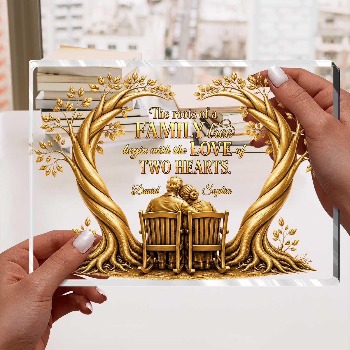 Plaque gift-ready design for Couples