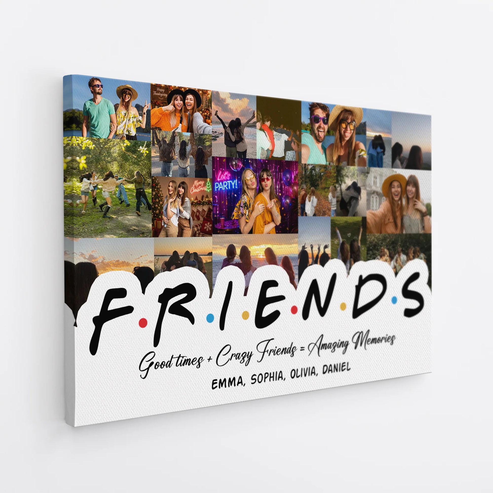 Custom Best Friends Photo Canvas personalization view for Best Friends
