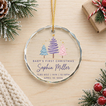 Baby’s First Christmas Glass Ornament, Personalized Birth Stats, Christmas Gift For Baby 8a846fd8-81f3-4c21-884e-2e282c4648f6-1.jpg