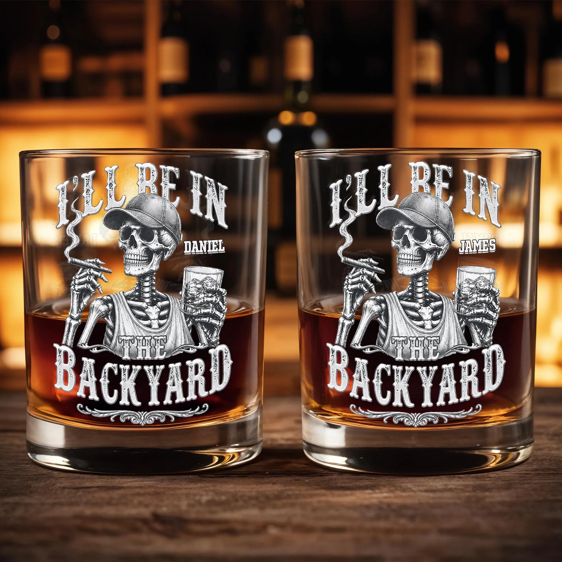 Personalized Whiskey Glass personalization view for Dad