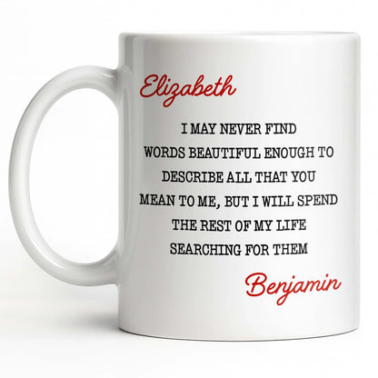 Beautiful Words To Describe You, Searching for Them Forever