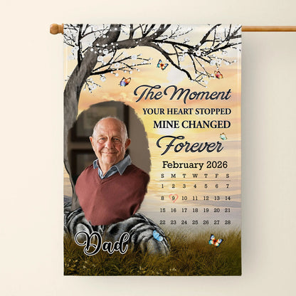 Memorial Garden Flag For Dad personalization view for Dad