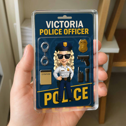 Custom Police Officer Plaque for Military / Veteran with personalized design details for meaningful gifting