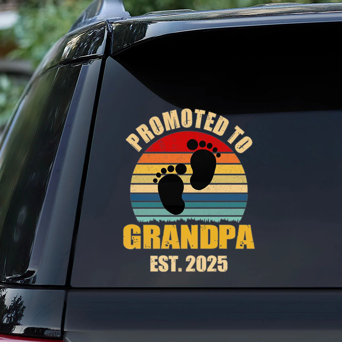 Promoted To Grandpa Custom Sticker for Grandpa with personalized design details for meaningful gifting image 6