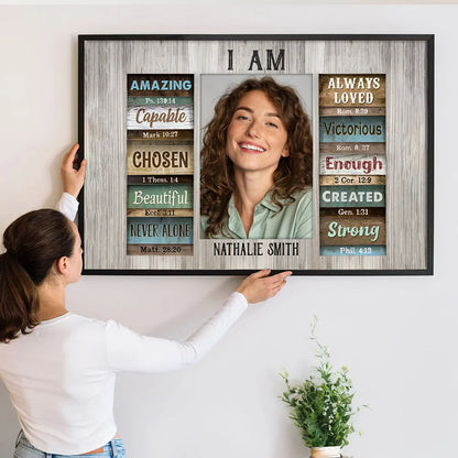 Custom Christian Bible Verse Canvas personalization view for Family