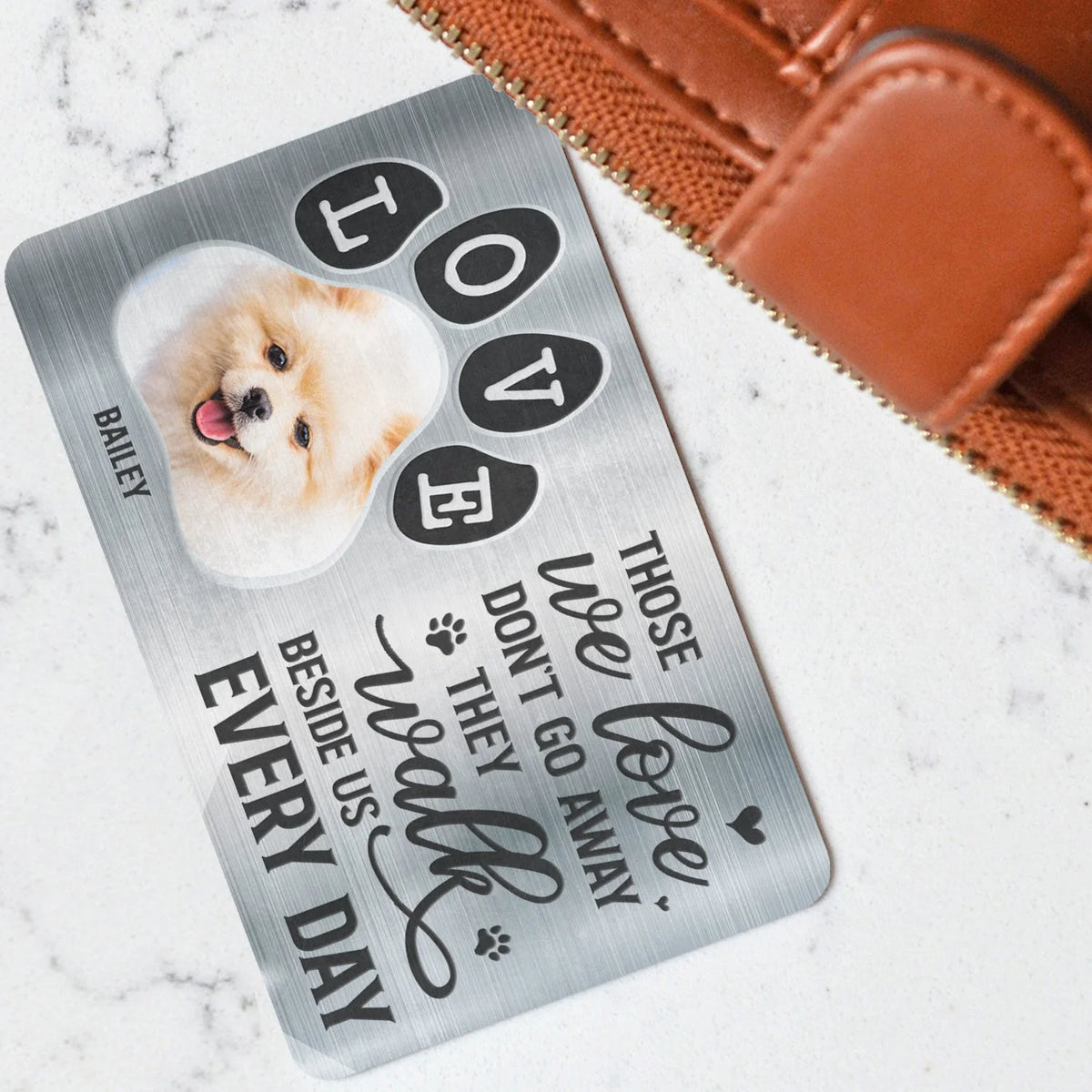 "You Were My Favorite Hello" Personalized Pet Memorial Wallet Card - Keepsake for Dog Lovers